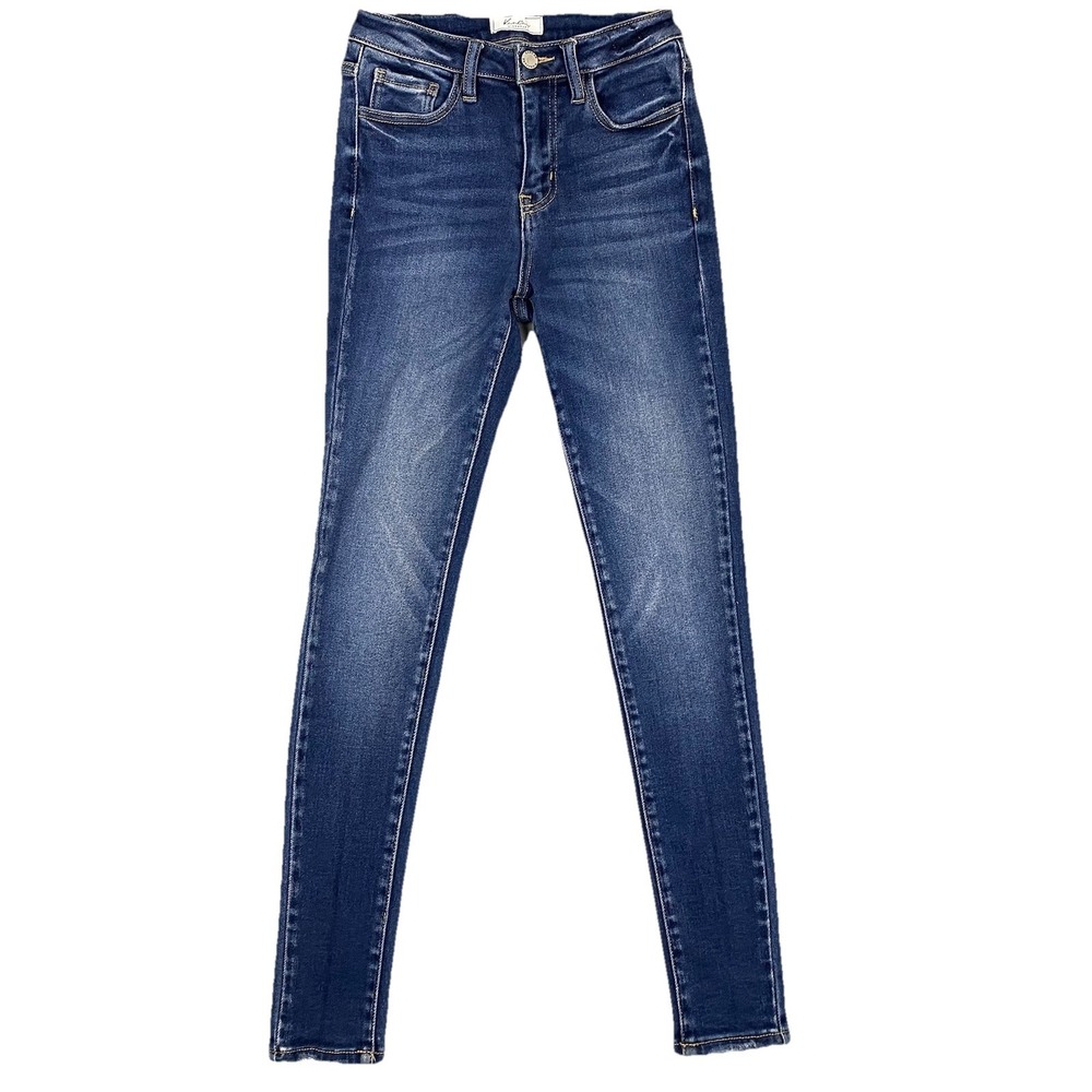 KanCan Signature Jackie High Rise Stretch‎ Skinny Jeans Women 25 Medium Wash